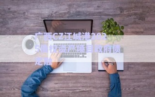 廣西CZ江城港2025債權(quán)資產(chǎn)項目政府債定融