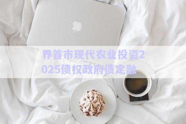 界首市現代農業(yè)投資2025債權政府債定融-第1張圖片-政信固收網